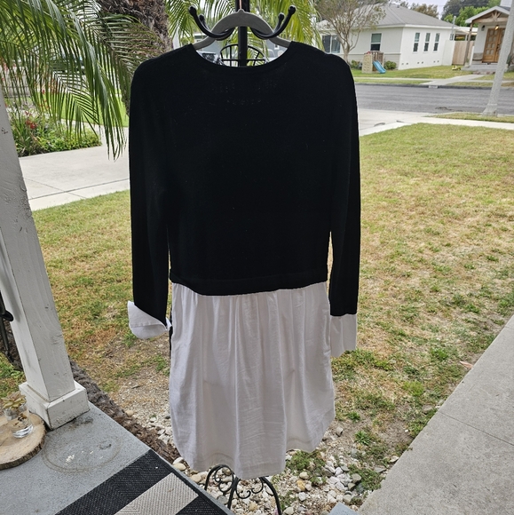 Sweater Shirt Dress - Picture 1 of 5